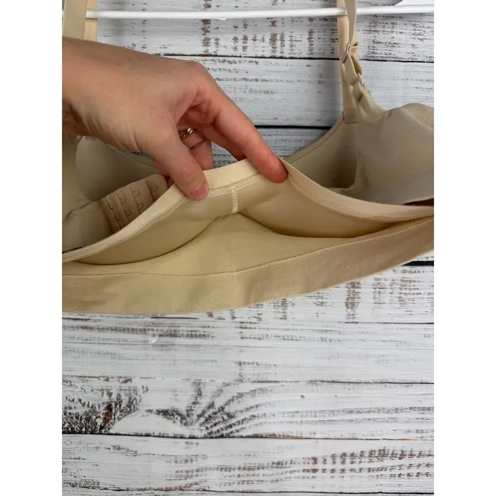 Truekind Supportive Comfort Wireless Shaping Bra Medium Chai 10210 Adjustable